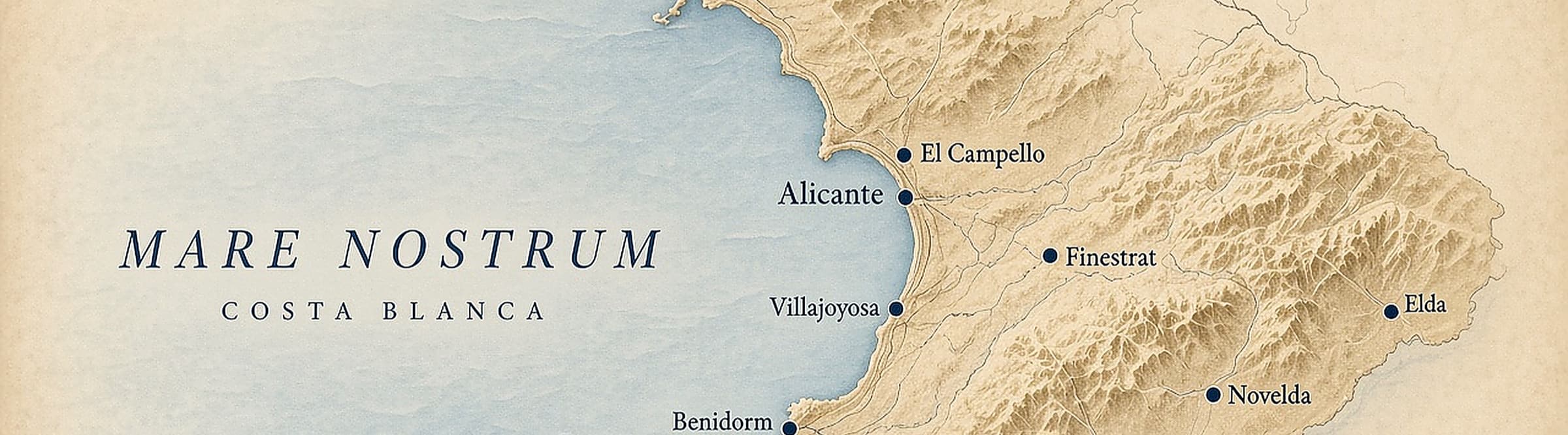 Map of the Costa Blanca, APS Stays’ coverage area